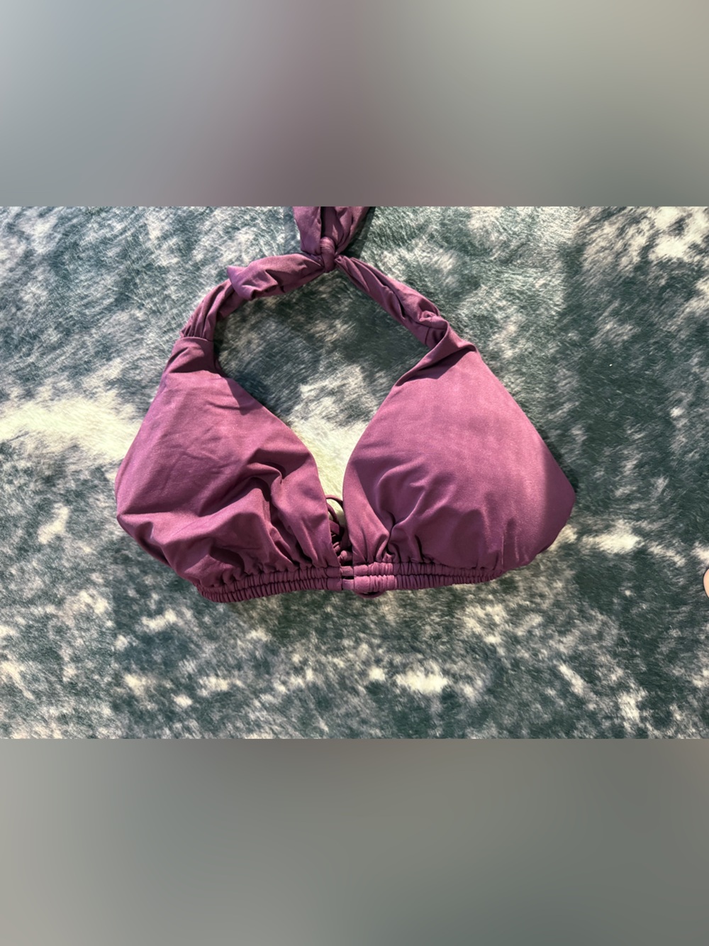 BECCA Plum Halter Bikini Top